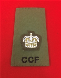 Quality CCF Irish Guards Major Olive Green Combat Rank Slide