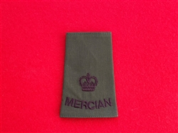 High Quality The Mercian Regiment Officer's Major Olive Combat Rank Slide