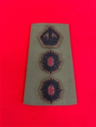 High Quality Life Guards Officer Colonel Olive Green Combat Rank Slide