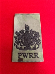 High Quality Princess of Wale's Royal Regiment WO1 New King's Crown Multicam Combat Rank Slide