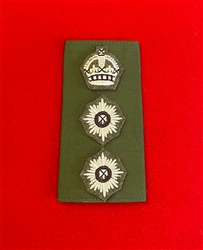 Quality King's Crown Irish Guard's Colonel Olive Combat Rank Slide