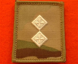 LT UBACS MTP Rank Patch Ivory Lieutenant Multicam Helmet Combat Rank Patch