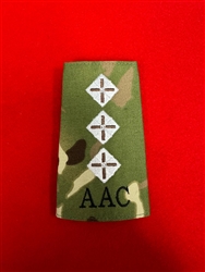 High Quality Army Air Corps AAC Captain MTP Multicam Combat Rank Slide