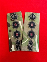 Pair of Life Guards Colonel King's Charles Cypher MTP Combat Rank Slides