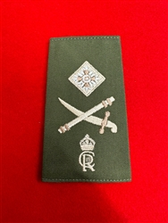 Quality REME Major General King Charles Cypher Olive Combat Rank Slide