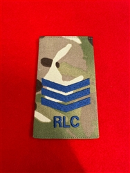 High Quality Royal Logistics Corp RLC Sergeant SGT MTP Multicam Combat Rank Slide