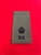 High Quality RA Royal Artillery King's Crown Major Olive Green Combat Rank Slide.
