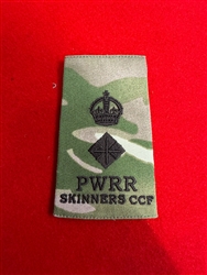 PWRR  Princess of Wales Royal Regiment CCF LT Colonel Skinner's Rank King's Crown  MTP Combat Rank Slide
