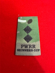 PWRR  Princess of Wales Royal Regiment CCF Lieutenant Skinner's Rank MTP Combat Rank Slide