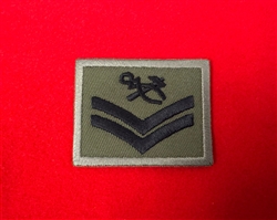 REME UBACS CPL Corporal Hammer & Tongs Olive Green Hook and Loop Combat Rank Patch