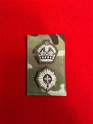 Quality Foot Guards King's Crown LT Colonel MTP Hook & Loop UBACs Patch