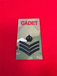L/COH Cadet King's Crown MTP Black Thread Combat Rank Slide