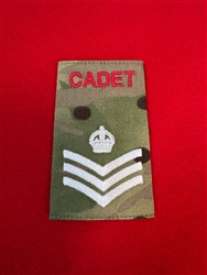 L/COH Cadet King's Crown MTP Ivory Thread Combat Rank Slide