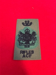 Rifles Class One Bugler WO1 ACF Olive Combat Rank Slide
