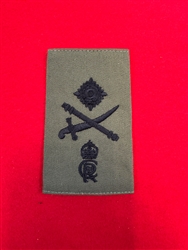 King Charles 111 Cypher Major General Olive Green Combat Rank Slide
