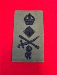 King Charles 111 Cypher General's Olive Green Combat Rank Slide