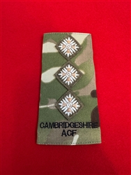Cambridgeshire Regiment ACF Captain's MTP Combat Rank Slide
