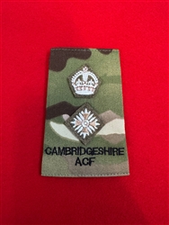 Cambridgeshire Regiment ACF LT Colonel MTP Combat Rank Slide