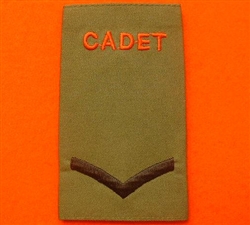 Army Cadet Force L/CPL Rank Slides ACF CCF Olive Green Rank Slide ACF Rank Slides CCF