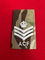 ACF King's Crown Staff Sergeant S/SGT MTP Combat Rank Slide