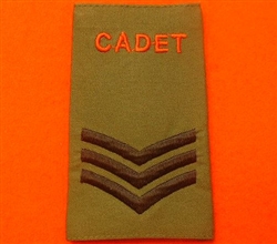 Army Cadet Force SGT Rank Slides ACF CCF Olive Green Rank Slide ACF Rank Slides CCF