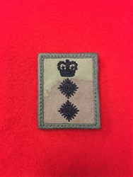 Velcroed Colonel UBACS MTP Rank Patch Black Multicam Helmet Combat Rank Patch