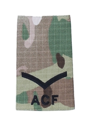 Black-MTP Army-Cadet Force Rank Slides ( Black ACF Multi Cam Rank Slides )