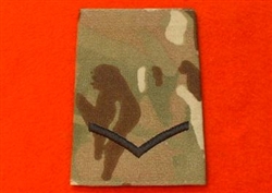 Black L/CPL Multicam Combat Rank Slides ( MTP Lance Corporal Rank Slides )
