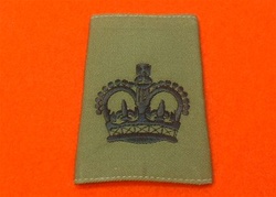 WO2 Olive Combat Slides ( Warrant Officer Class 2 Olive Drab Combat Rank Slides )