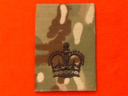 Black WO2 Multi cam Combat Rank Slides ( MTP Warrant Officer 2nd Class Rank Slides ) WO2 Crown