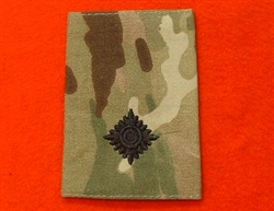 Black 2nd LT Multi cam Combat Rank Slides ( MTP 2nd Lieutenant Rank Slides )