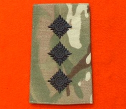 Black Captain Multi cam Combat Rank Slides ( MTP Captain Rank Slides )