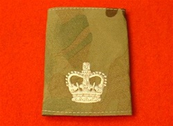 Multicam WO2 Combat Rank Slide ( Warrant Officer 2 Class Multi Terrain Pattern Rank Slides ) WO2 MTP Ivory Coloured Rank