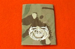 Multicam WO2 Wreath Combat Rank Slide ( Warrant Officer Class 2 Wreath Multi Terrain Pattern Rank Slides ) WO2 Wreath MTP Ivory Coloured Rank