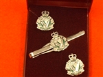 The RIR Cufflinks & Tieslider Box Set ( Royal Irish Regiment ) British Army Cufflinks & Tie Slider.