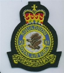 RAF 11 SQN Crest Badge ( 11 Squadron Crest Badge )