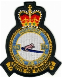 RAF 115 SQN Crest Badge  ( 115 Squadron  Crest  Badge )