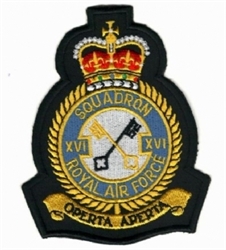 RAF 16 SQN Crest Badge.