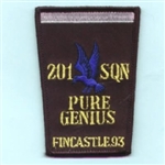RAF 201 SQN Pure Genius Badge ( 201 Squadron Pure Genius Badge )