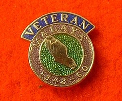 Enamel Malaya 1948-60 Veterans Badge