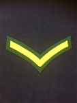 Royal Marines L/CPL Chevron Gold and Green Backed Lovat Stripe