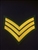 Royal Marines Sergeant Chevron Gold and Green Backed Lovat Stripe