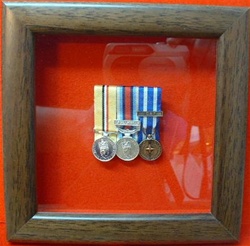 Design 16 Small Miniature Medal Frame for 1-3 miniature Medals Box Frame