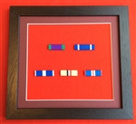 Quality Black Wood Medal Ribbon Bar Frame Choose Your Own 5 x Medal Ribbon Bars.