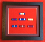 Quality Black Wood Medal Ribbon Bar Frame Choose Your Own 7 x Medal Ribbon Bars.