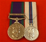 Replacement Court Mounted Northern Ireland Campaign Queens Silver Jubilee Full size Medals ( NI QSJ )