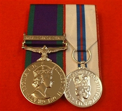 Replacement Court Mounted Northern Ireland Campaign Queens Silver Jubilee Full size Medals ( NI QSJ )