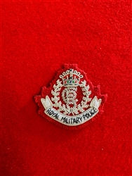 Quality Royal Military Police King's Crown Officers Embroidered Beret Badge