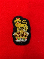 Brigadier Colonel General Staff Officers King's Crown Black Bullion Wire Beret Badge