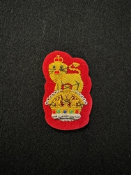 Brigadier Colonel General Staff Officers King's Crown Red Bullion Wire Beret Badge